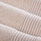 HALLEY Turkish Bath Towels Set – 4 Piece Bathroom Set, Ultra Soft, Machine Washable, Highly Absorbent, 100% Cotton - 650 GSM Luxury Spa Quality, 1 Bath Towels, 1 Hand Towels, 2 Washcloths - Cream