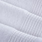 HALLEY Turkish Bath Towels Set – 4 Piece Bathroom Set, Ultra Soft, Machine Washable, Highly Absorbent, 100% Cotton - 650 GSM Luxury Spa Quality, 1 Bath Towels, 1 Hand Towels, 2 Washcloths - White