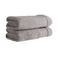 HALLEY Bath Towels 2-Pack - 100% Turkish Cotton Ultra Soft, Absorbent Bathroom Towels - Premium Quality, Machine Washable - Grey