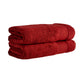HALLEY Bath Towels 2-Pack - 100% Turkish Cotton Ultra Soft, Absorbent Bathroom Towels - Premium Quality, Machine Washable - Red