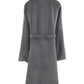 Halley Luxury Bathrobe for Women & Men, Shawl Collar Spa Bath Robes Terry Cotton Ultra Soft Shower Robe with Pockets Grey (L)