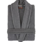 Halley Luxury Bathrobe for Women & Men, Shawl Collar Spa Bath Robes Terry Cotton Ultra Soft Shower Robe with Pockets Grey (M)