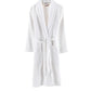 Halley Luxury Bathrobe for Women & Men, Shawl Collar Spa Bath Robes Terry Cotton Ultra Soft Shower Robe with Pockets White (L)