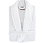 Halley Luxury Bathrobe for Women & Men, Shawl Collar Spa Bath Robes Terry Cotton Ultra Soft Shower Robe with Pockets White (L)