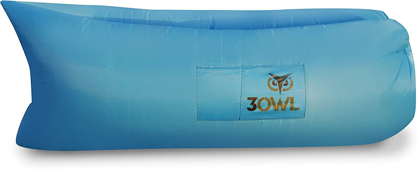 3OWL Inflatable Lazy Air Bed - Blue