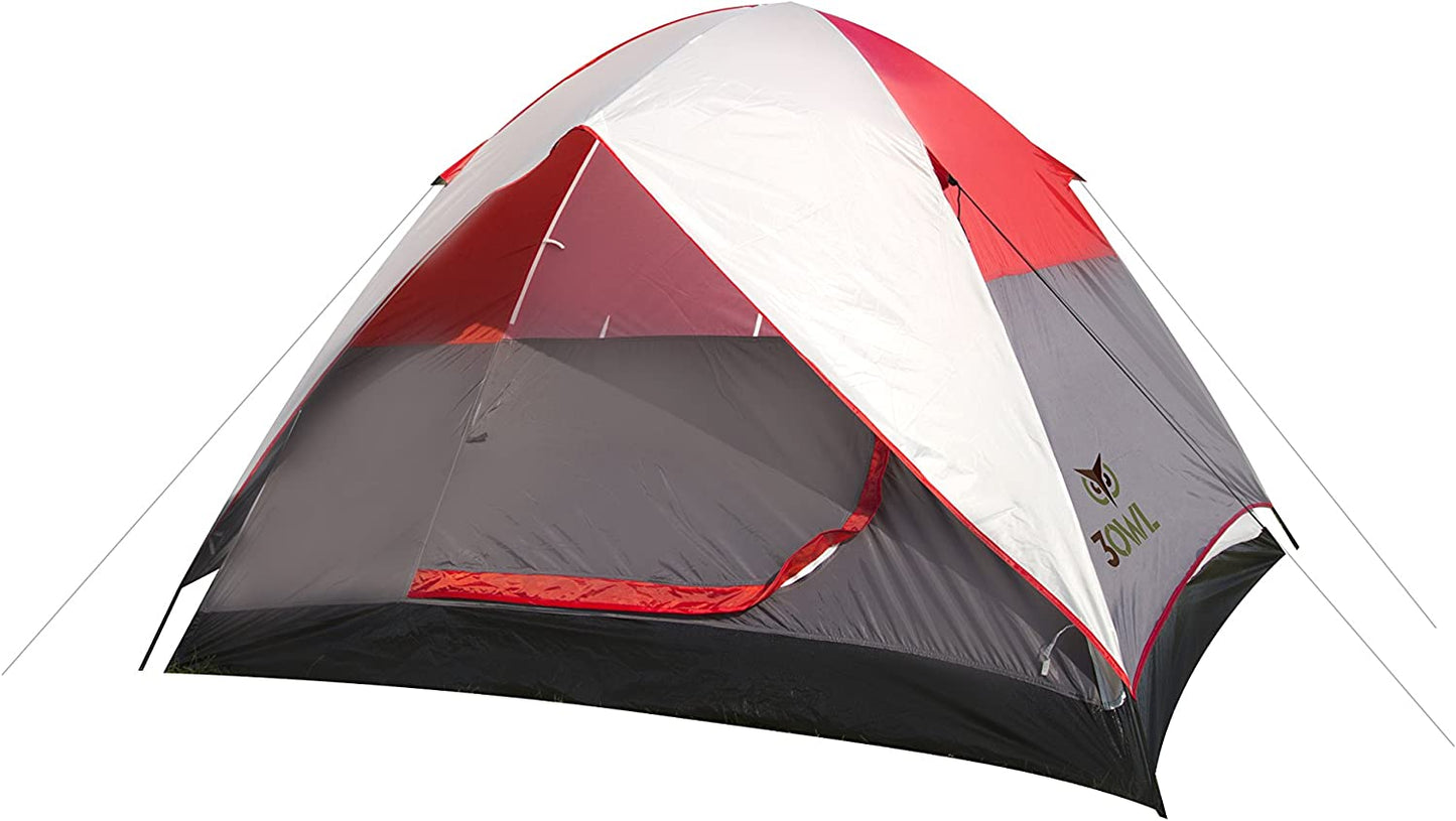 3OWL Everglades 4 Person Camping Tent | Best for Outdoors, Backpacking, Hiking, Sleeping, Hunting, and Fishing Trips