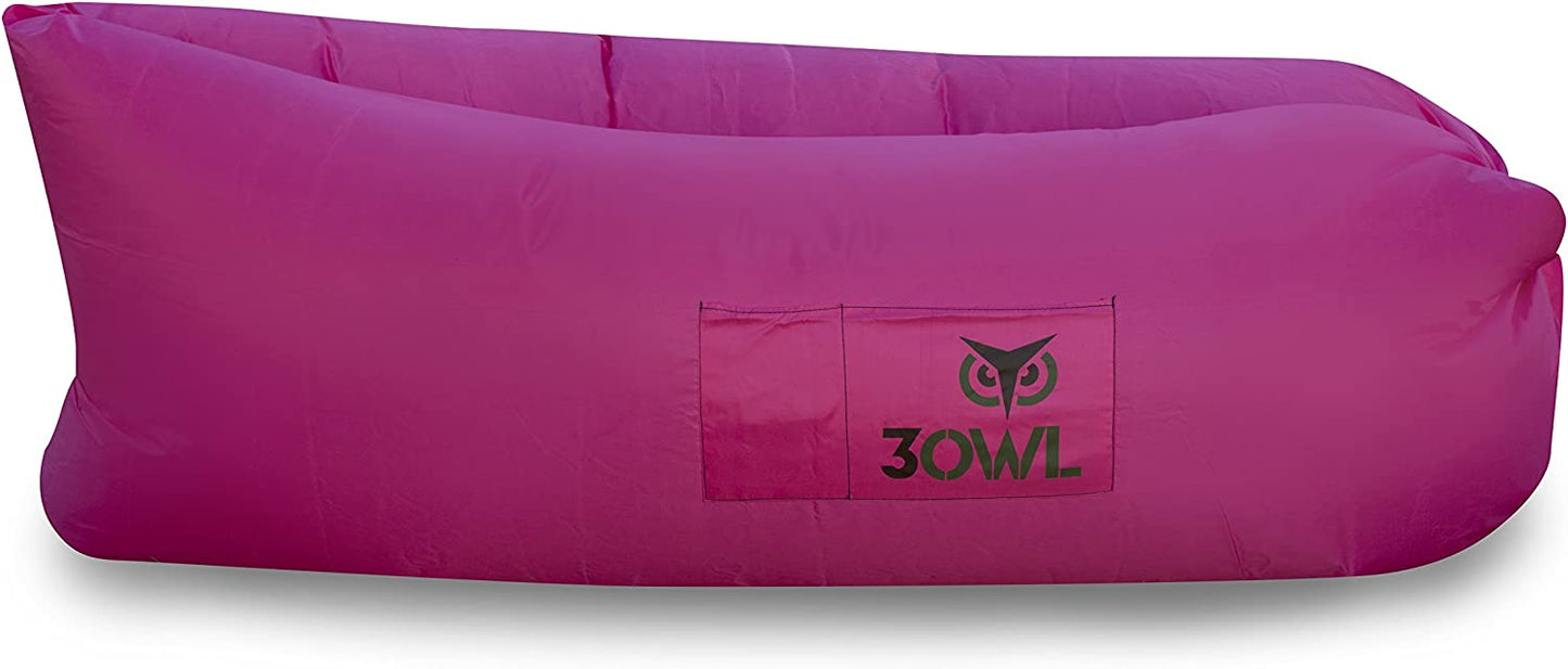 3OWL Inflatable Lazy Air Bed - Pink