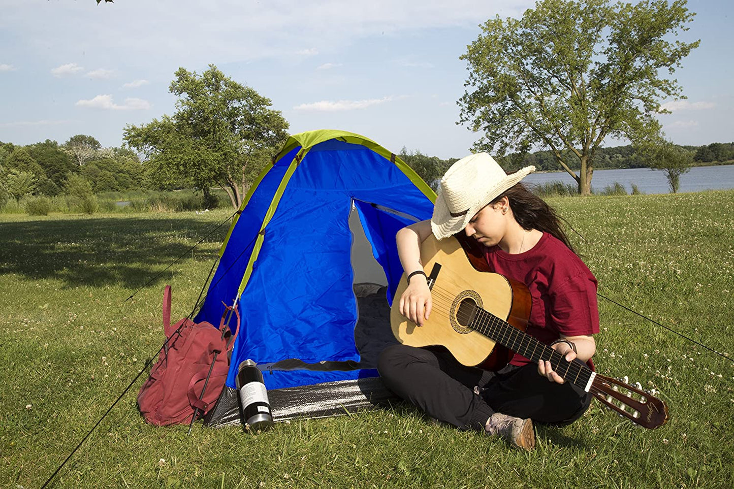 3OWL Everglades 2-Person Tent Perfect for Backpacking, Hiking, Camping, and Outdoors - Blue