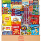 JUMBO JUMBLE Snack Box Care Package (45 Count) for College Students, Military, School Lunch – Bulk Snack Variety Gift Box with Chips, Candy, Granola Bars, Cookies, Nuts–Sample Snack Box Variety Pack